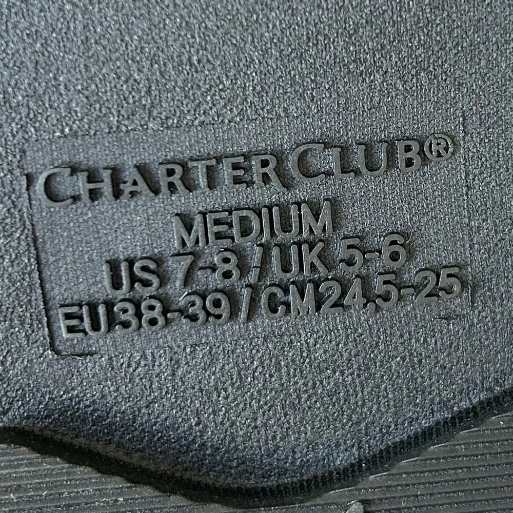 Cozy Charter Club Slippers with Scottie Dog Pattern size Medium 7-8 - Picture 4 of 4